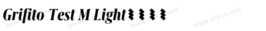 Grifito Test M Light字体转换